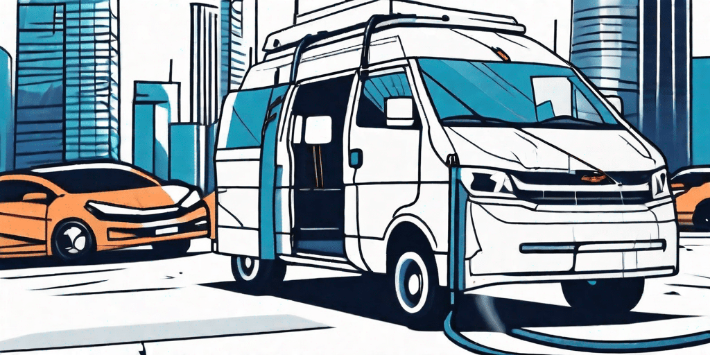 A mobile van equipped with tools and a new windshield
